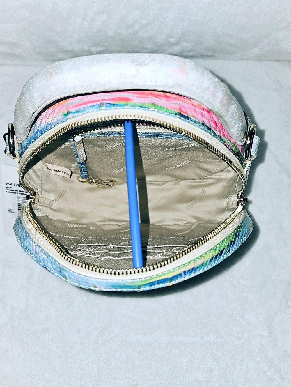 NWT Brahmin STAYCATION Lane W/ TROPIC BLUE Jane Wallet - Picture 8 of 16